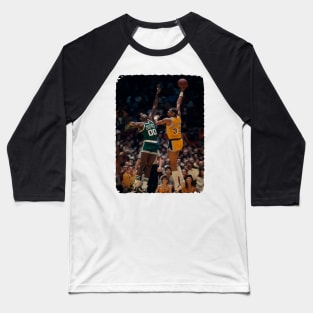 Kareem Abdul Jabbar vs Robert Parish NBA Finals 1985 Baseball T-Shirt